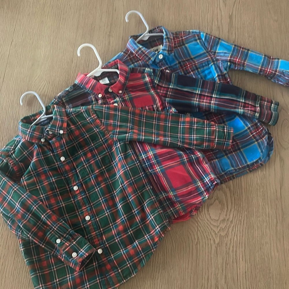 Boy’s Long-Sleeve Button Down Shirt Bundle